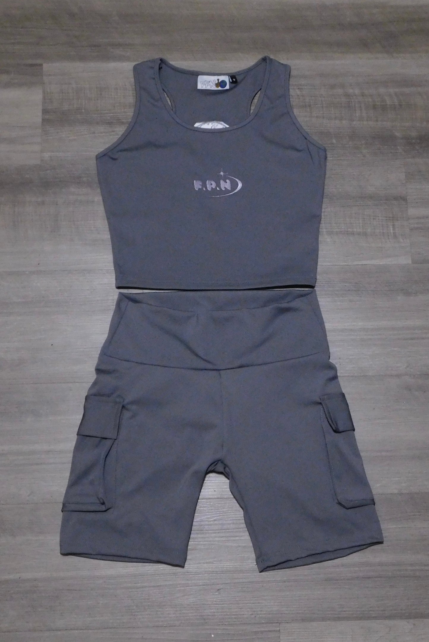 FPN Steel Gray Active Wear Set