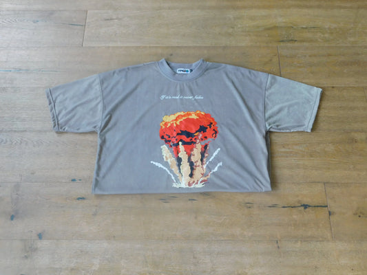 Wolf Gray Over Sized Tee