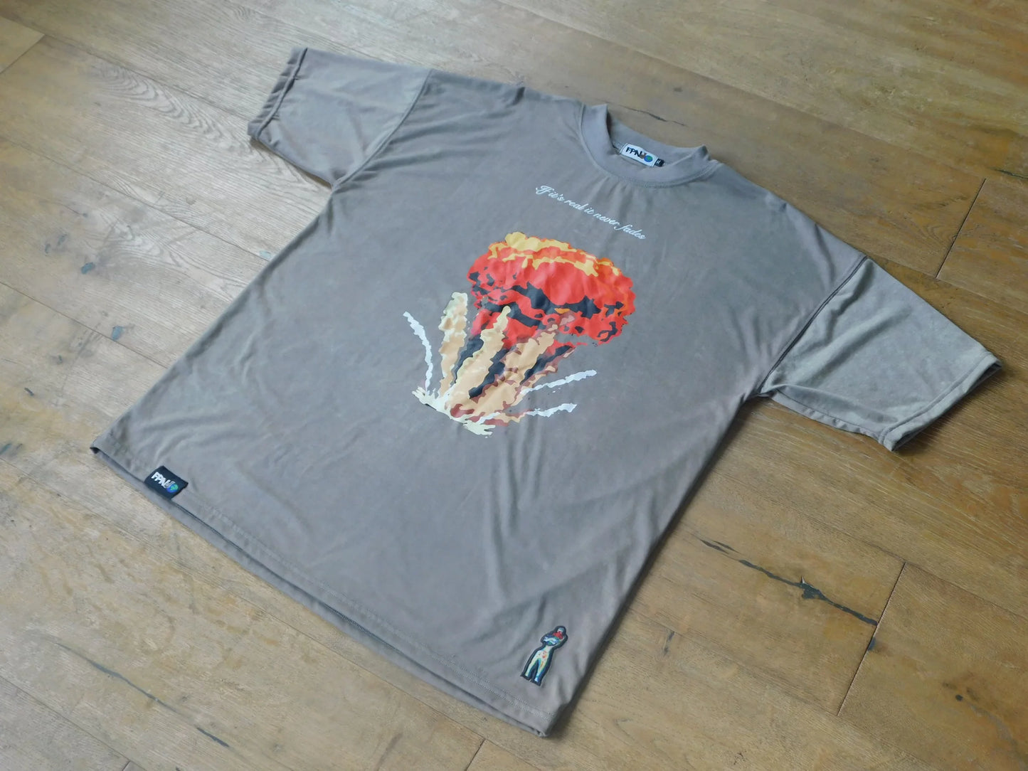 Wolf Gray Over Sized Tee